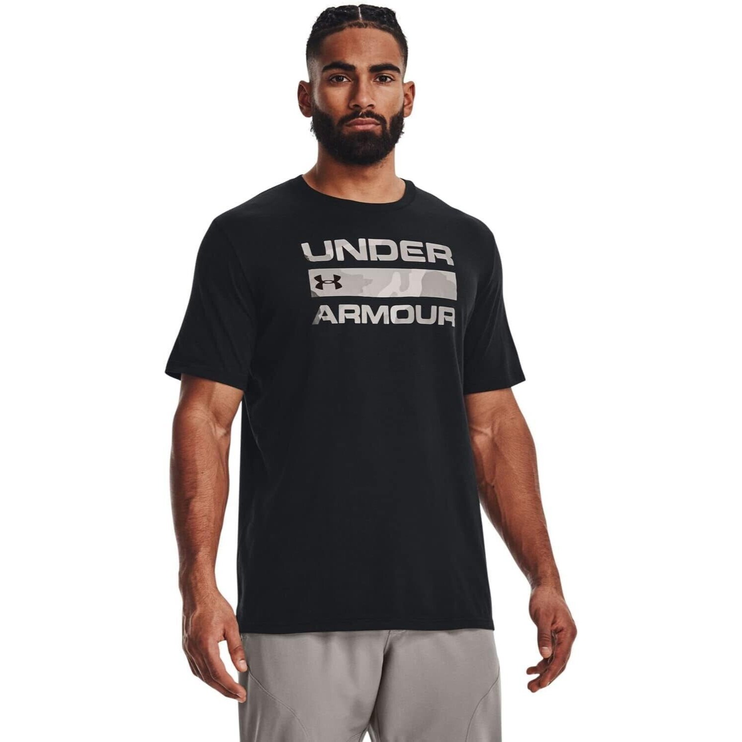 Nwt Under Armour Men's Ua Stacked Logo Fill Short Sleeve Graphic T-Shirt Sz Smal